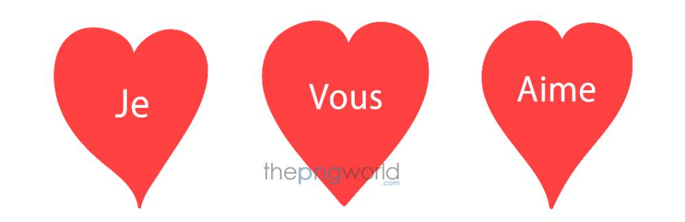 Je Vous Aime Heart French I Love You PNG Je Vous Aime,italian,propose,i love you,couple,relation,girl,boy,love,heart,red